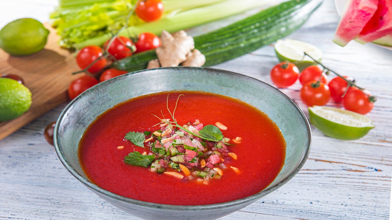 Gazpacho pomidorowo – arbuzowe